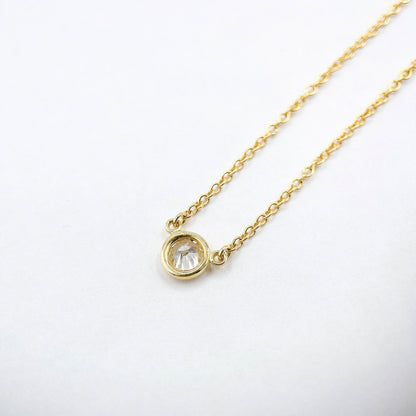 Tiffany & Co by the Yard Diamond Yellow Gold Necklace 40.5 cm — view 3