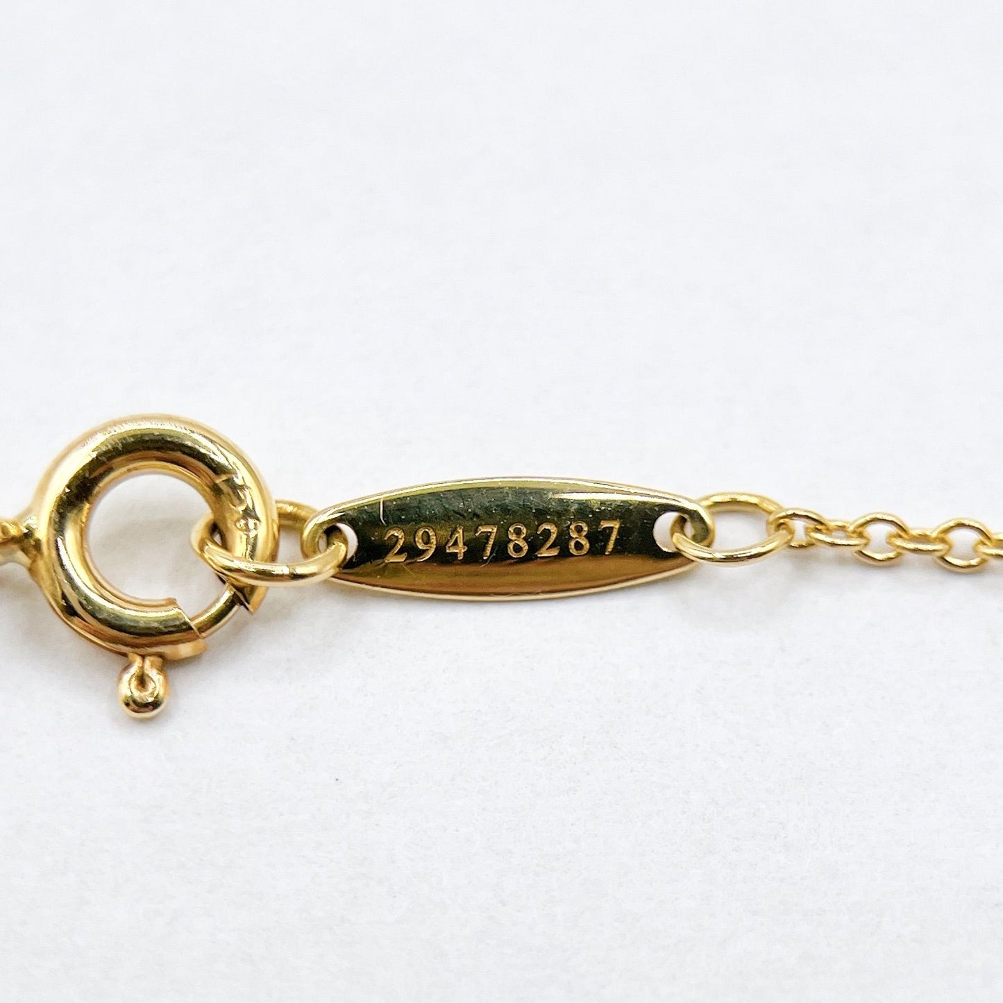 Tiffany & Co by the Yard Diamond Yellow Gold Necklace 40.5 cm — view 6