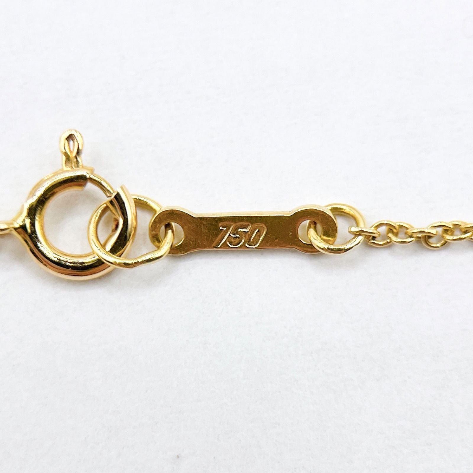 Tiffany & Co Open Heart Yellow Gold Necklace 40 cm — view 5