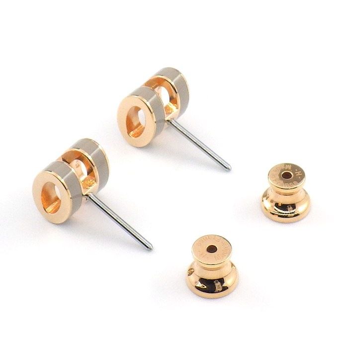 Hermes Earrings Pop Mini Brown Glace Lacca — view 2