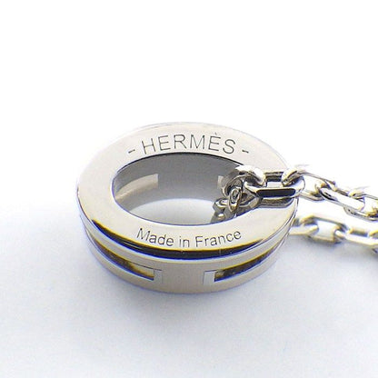 Hermes Necklace Pop Mini Brown Glace Lacquer Metal — view 4