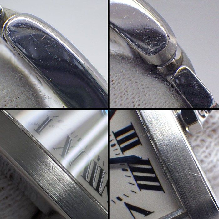 Cartier Watch Tank Francaise SM Square Ivory Dial SS Quartz Analog — view 6