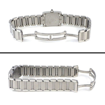 Cartier Watch Tank Francaise SM Square Ivory Dial SS Quartz Analog — view 3