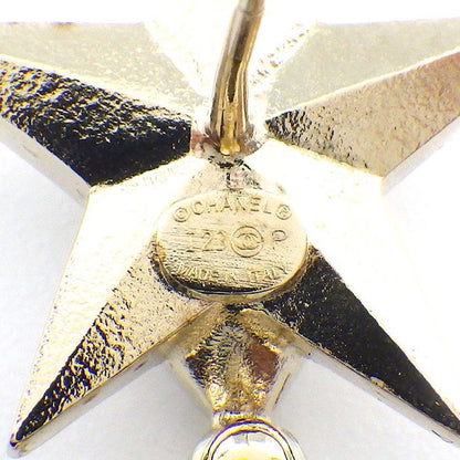 Chanel Earrings CC Logo Resin Line Stone — view 3