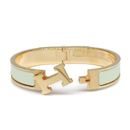 Hermes Bangle Click PM Vert Fizz Enamel Bracelet — view 3
