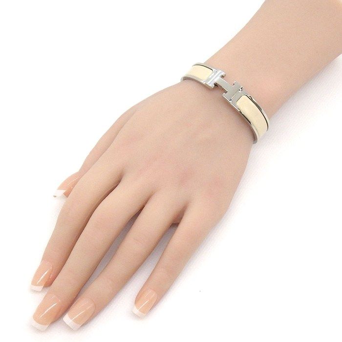 Hermes Bangle Click PM Cles Mu Enamel Metal Bracelet — view 7