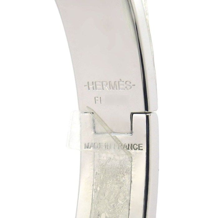 Hermes Bangle Click PM Cles Mu Enamel Metal Bracelet — view 4