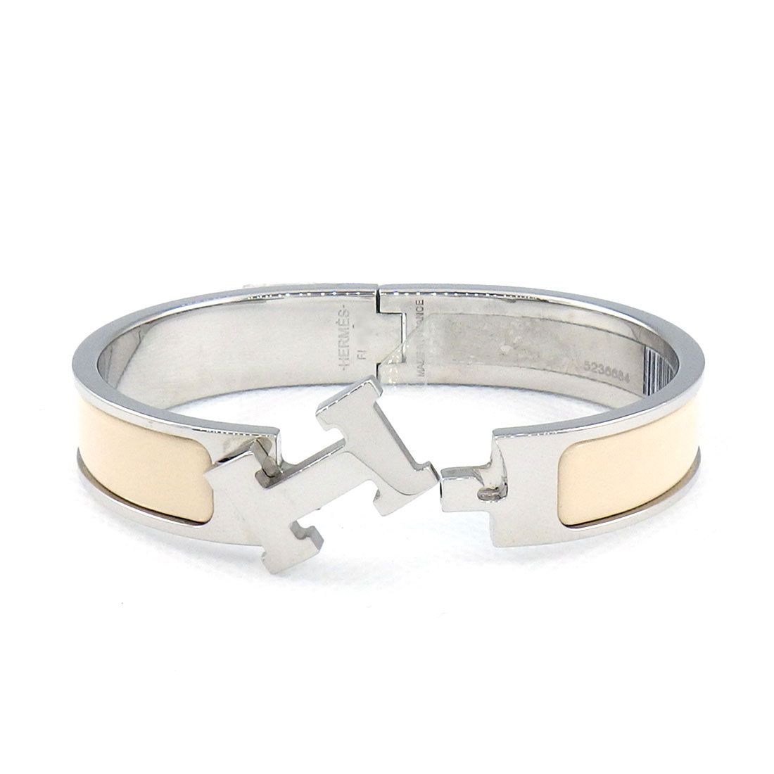 Hermes Bangle Click PM Cles Mu Enamel Metal Bracelet — view 3