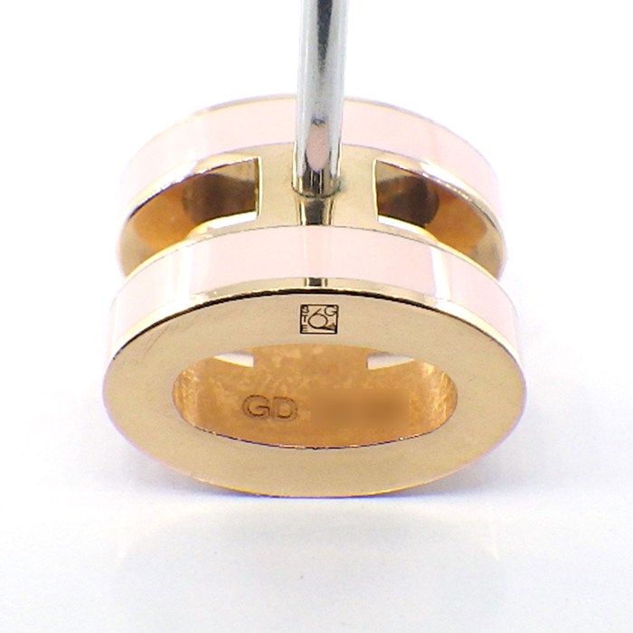 Hermes Earrings Pop Mini Rose Dragee Lacquer — view 5