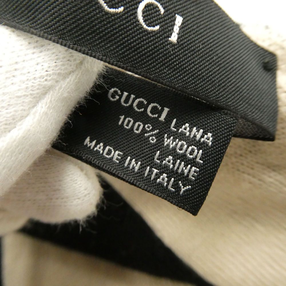 Gucci Scarf Wool Scarves Gold — view 5