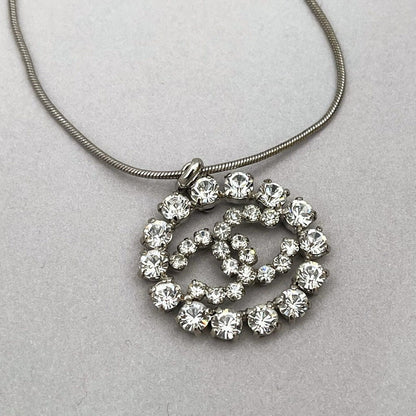 Chanel CC Logo Line Stone Necklace — view 3