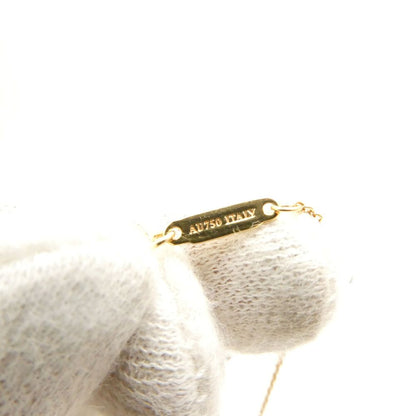 Tiffany & Co T Smile Pendant Yellow Gold Diamond Small Necklace — view 7