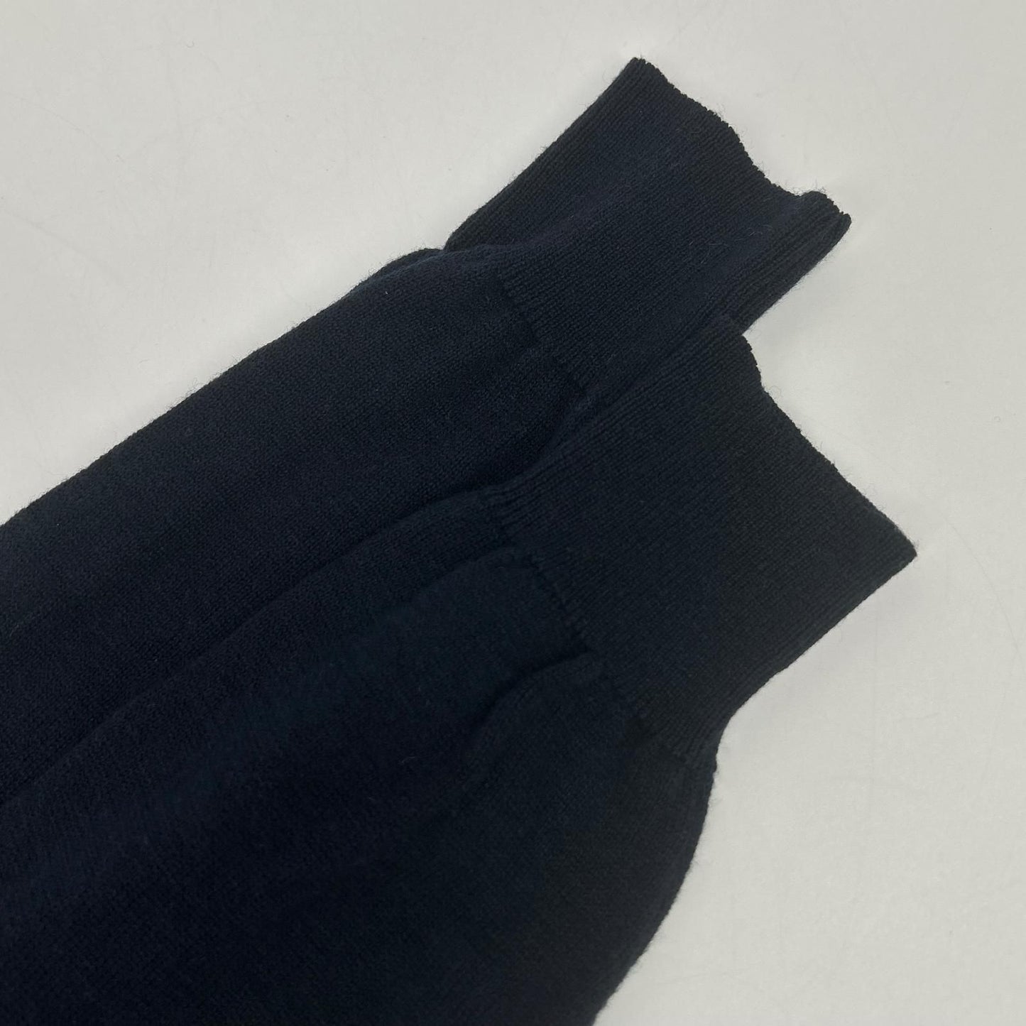Max Maraweekend Navy Silk Wool Mock Neck Knit Dress — view 9