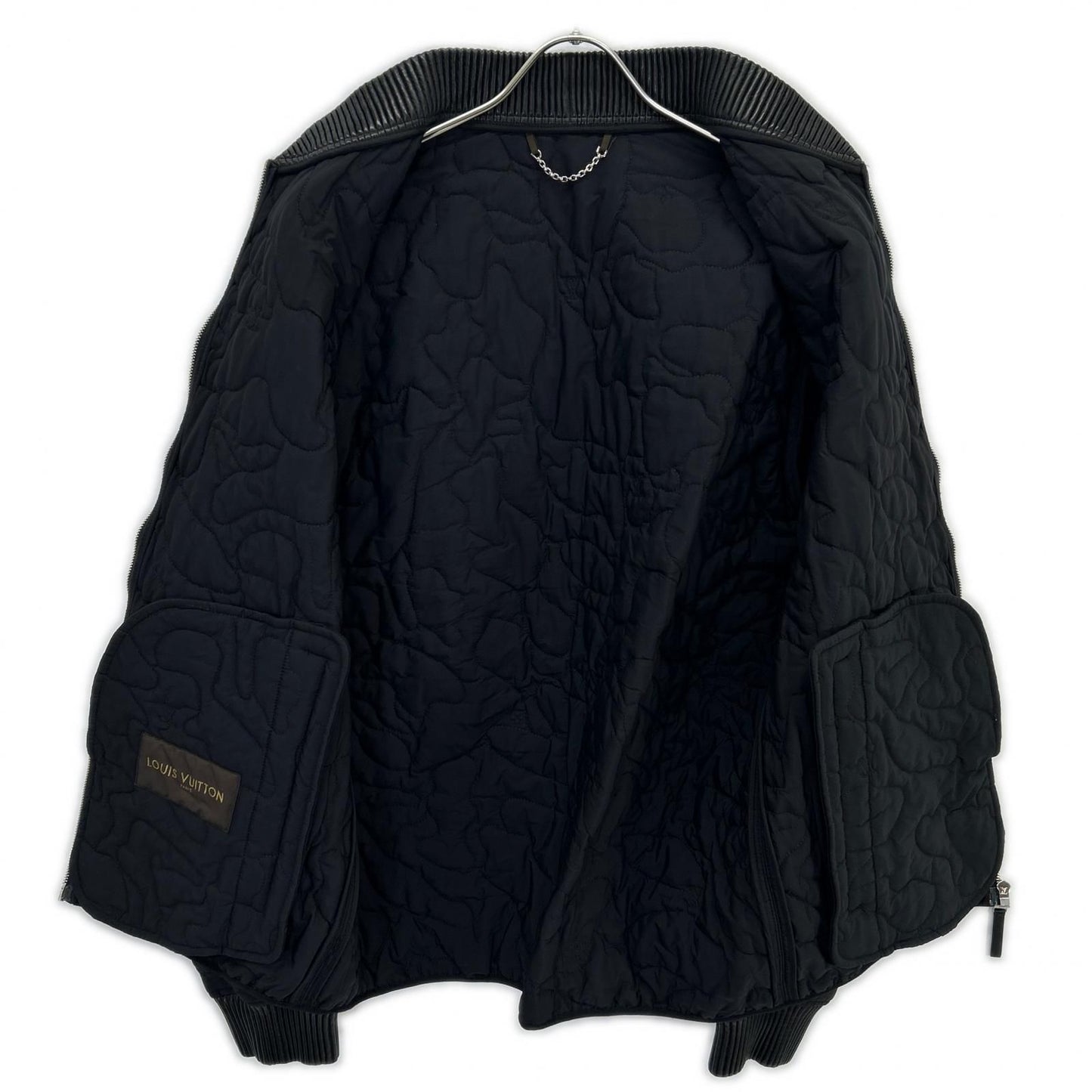 Louis Vuitton Black Nylon Quilted Jacket 52 — view 3