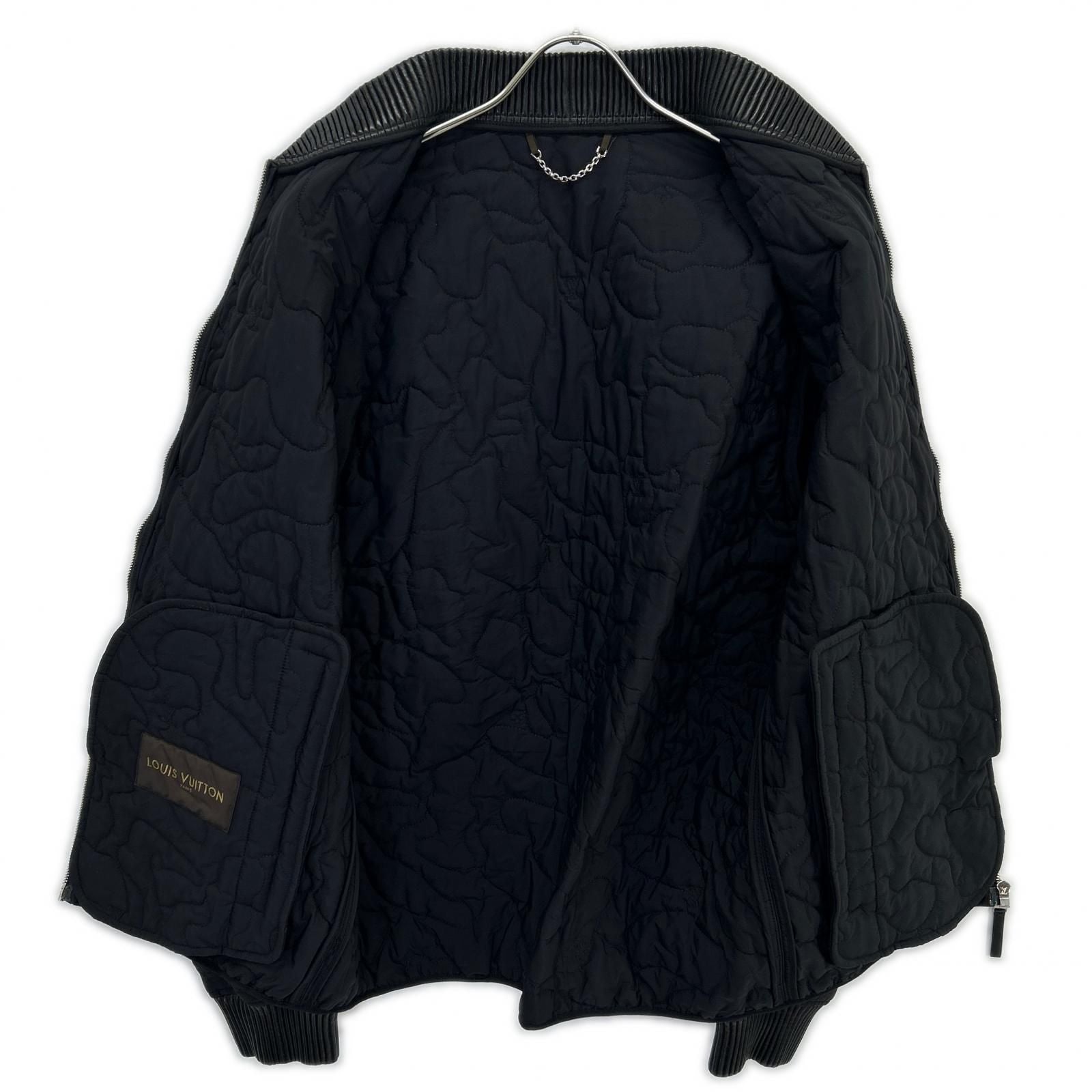 Louis Vuitton Black Nylon Quilted Jacket 52 — view 3