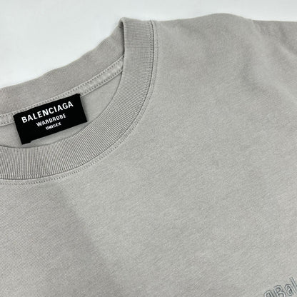 Balenciaga Logo Embroidery Crew Neck T-Shirt — view 7