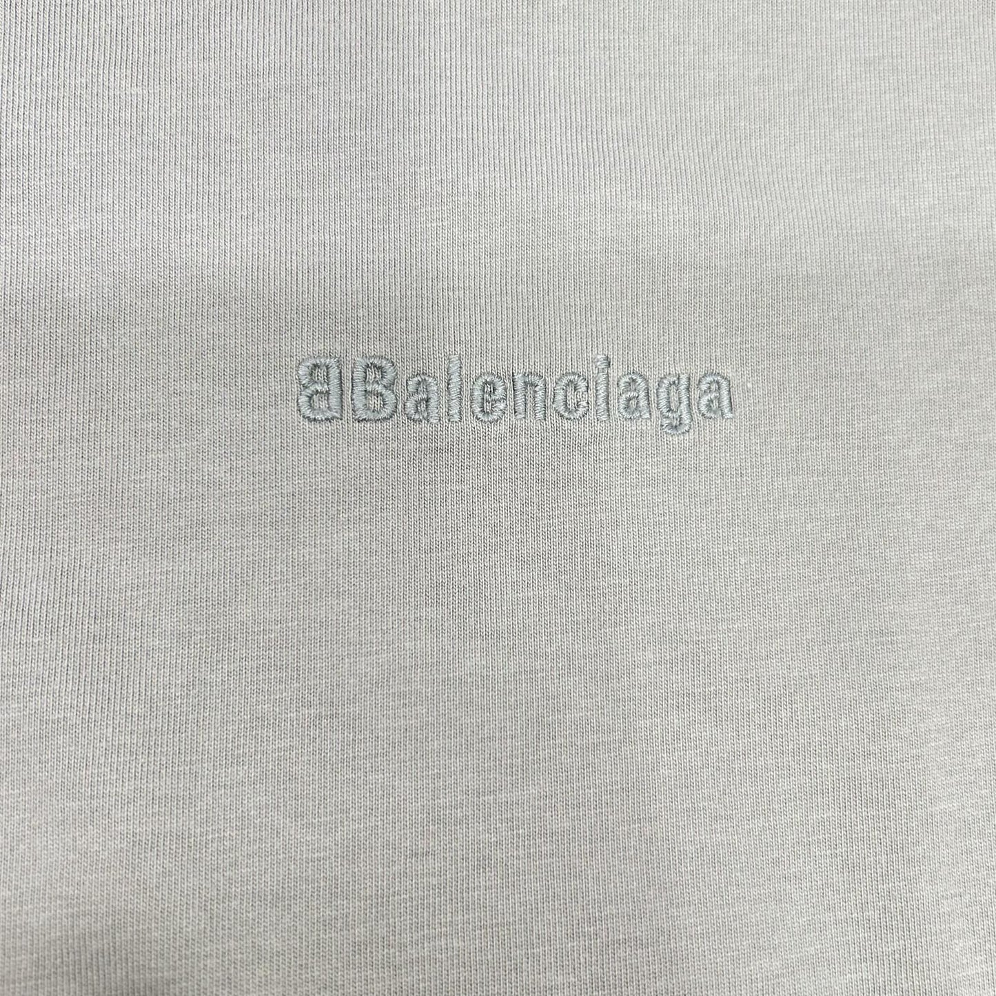 Balenciaga Logo Embroidery Crew Neck T-Shirt — view 8