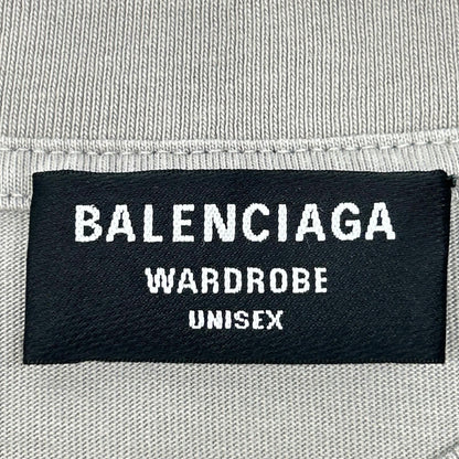 Balenciaga Logo Embroidery Crew Neck T-Shirt — view 3
