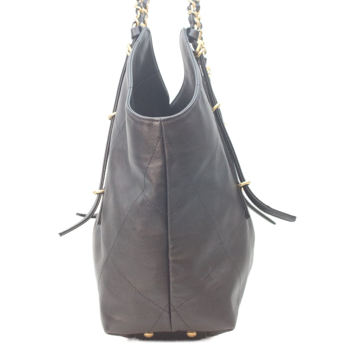 Chanel Black Calfskin Shopping Tote — view 4