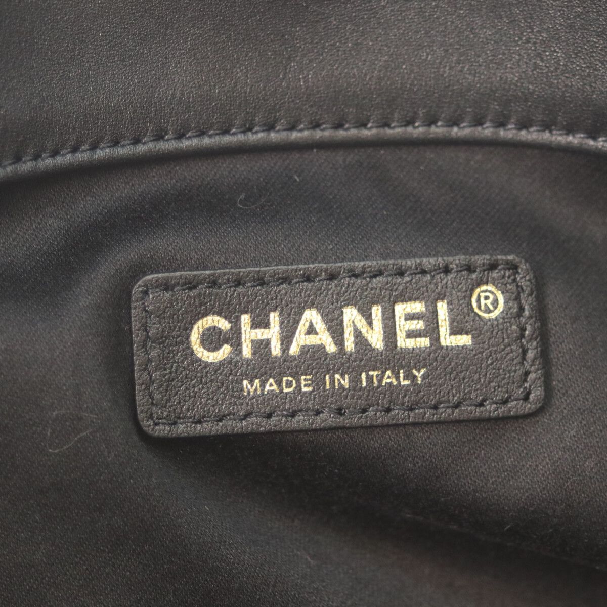 Chanel Black Calfskin Shopping Tote — view 8