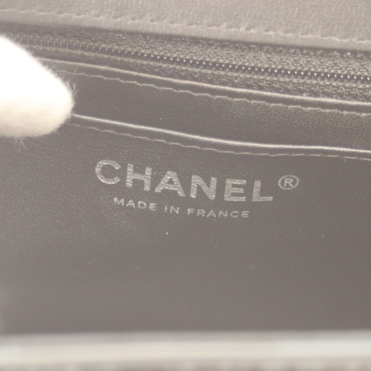 Chanel Sole Black Single Flap Patent Camellia Small Chain Bag — view 8