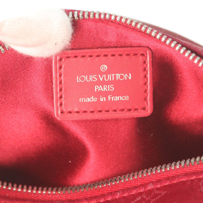 Louis Vuitton Red Monogram Satin Little Papillon Handbag — view 8