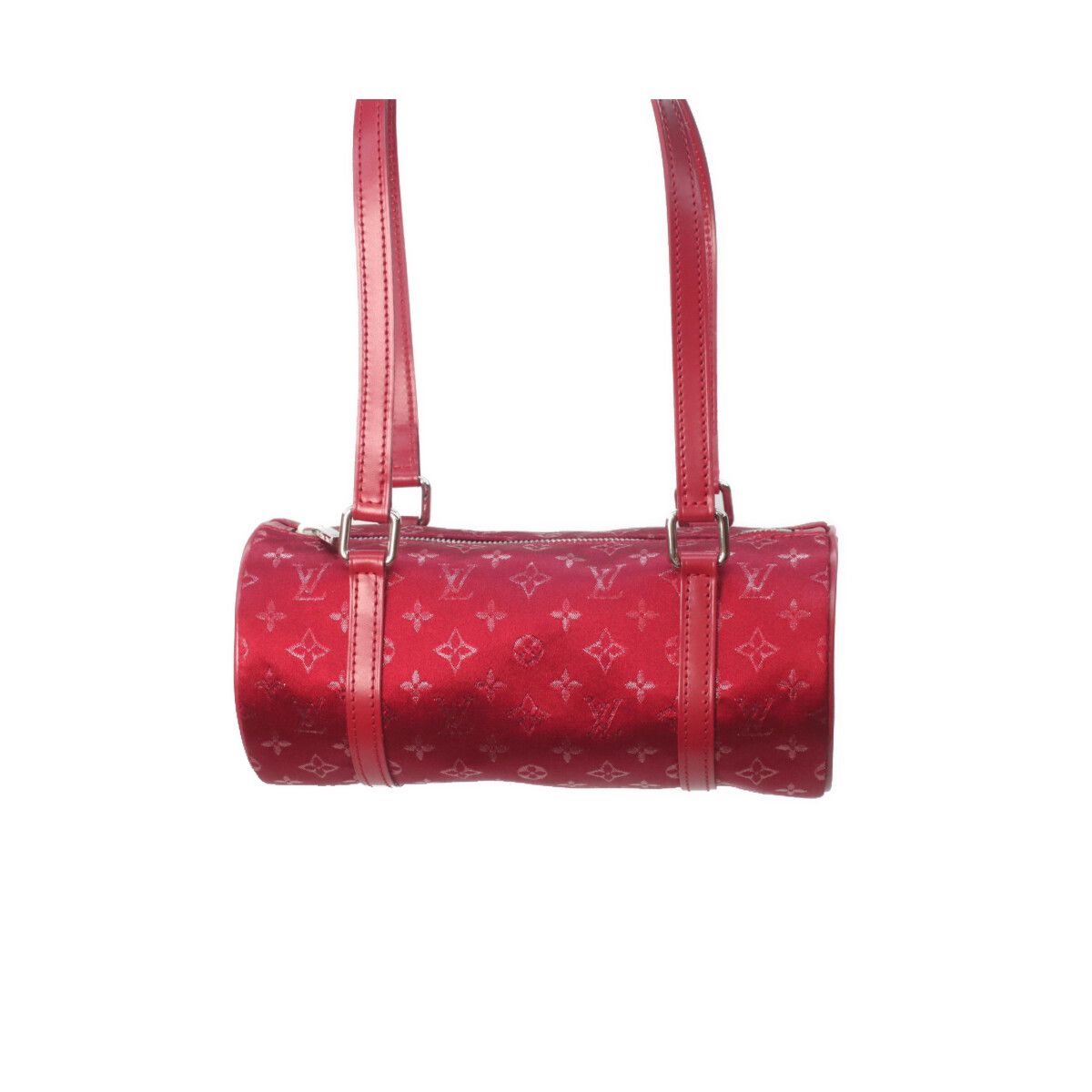 Louis Vuitton Red Monogram Satin Little Papillon Handbag