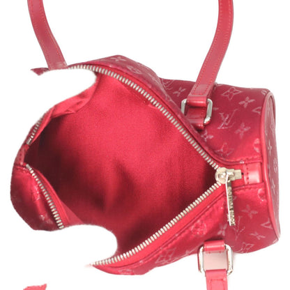 Louis Vuitton Red Monogram Satin Little Papillon Handbag — view 7