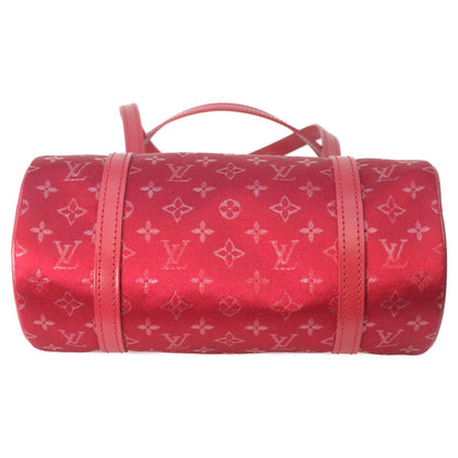Louis Vuitton Red Monogram Satin Little Papillon Handbag — view 5