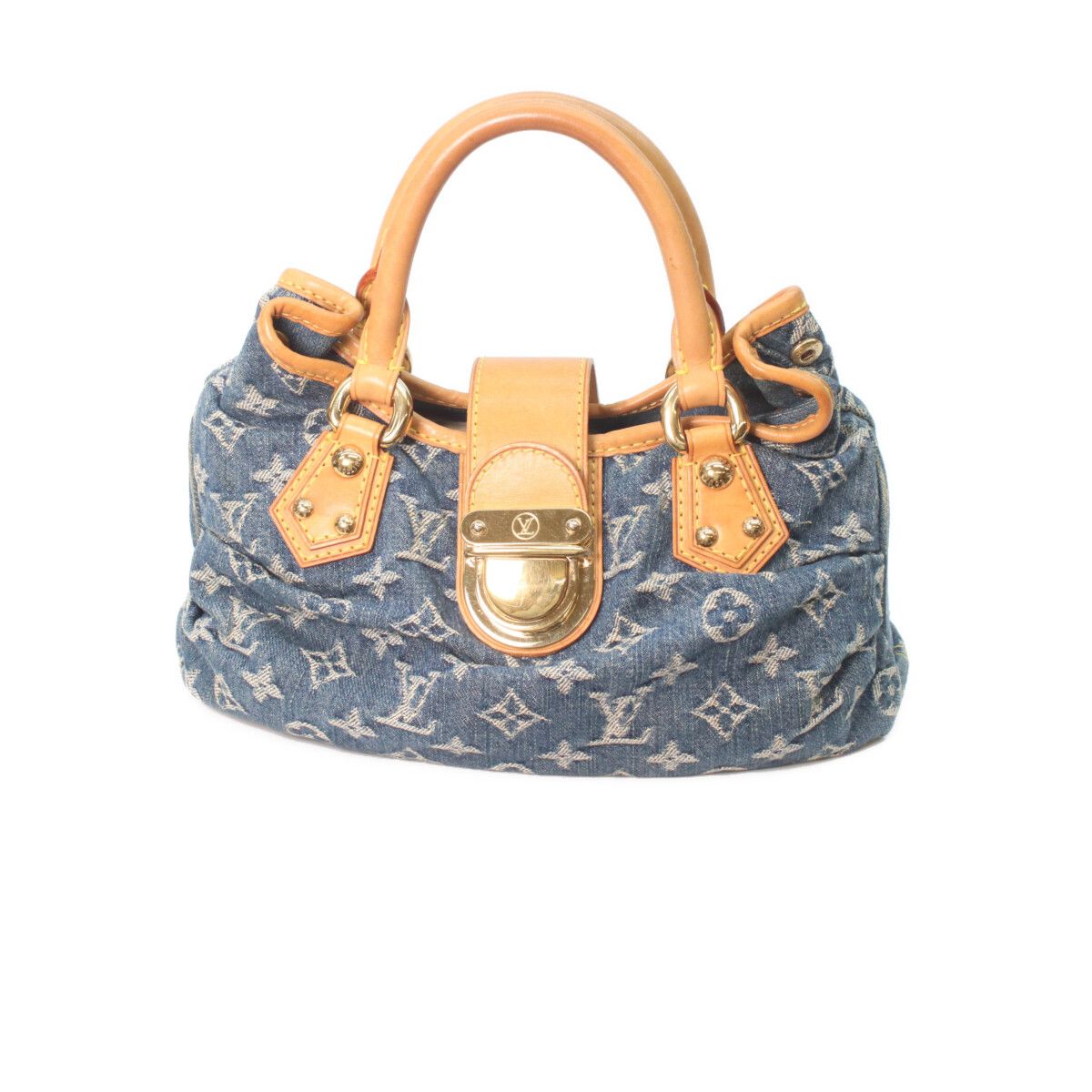 Louis Vuitton Monogram Denim Pleaty Handbag