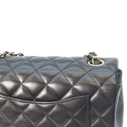 Chanel Black Lamb Gold Mini Quilted 20 Chain Shoulder Bag — view 9