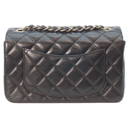 Chanel Black Lamb Gold Mini Quilted 20 Chain Shoulder Bag — view 3