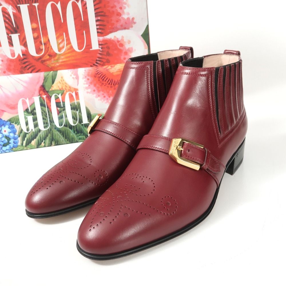 Gucci Boots 36 Side Gore Shoes Medallion