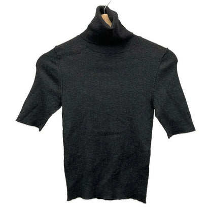 Dolce & Gabbana Short Sleeve Sweater 36 S Black Turtleneck Cashmere