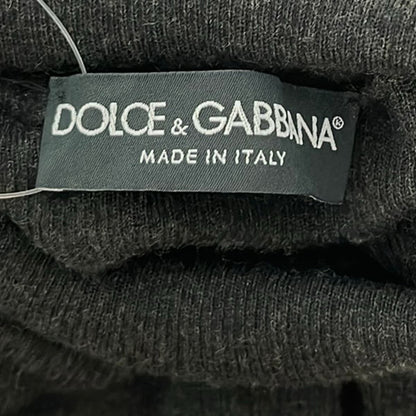 Dolce & Gabbana Short Sleeve Sweater 36 S Black Turtleneck Cashmere — view 3