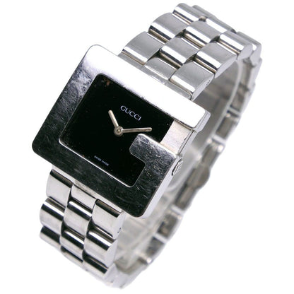 Gucci Watch Stainless Steel Quartz Analog Display Boys Black Dial — view 2