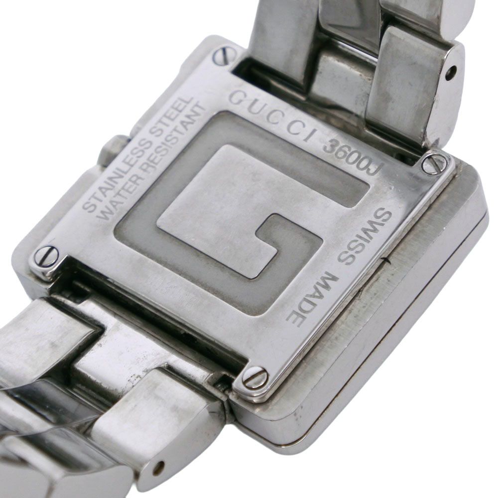 Gucci Watch Stainless Steel Quartz Analog Display Boys Black Dial — view 8