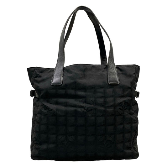 Chanel Tote New Travel Line GM Black Leather