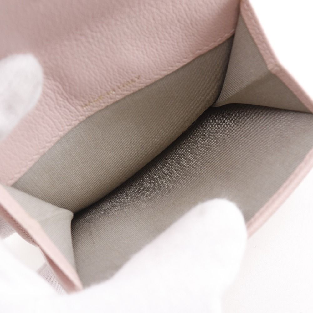 Chanel Camellia Leather Pink Bifold Wallet — view 6
