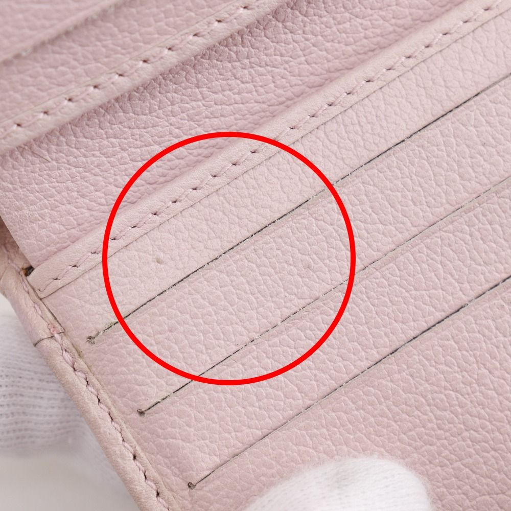 Chanel Camellia Leather Pink Bifold Wallet — view 8