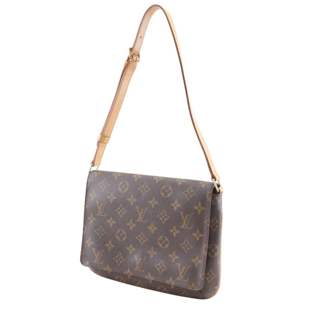 Louis Vuitton Musette Tango Monogram Canvas Brown Shoulder Bag — view 2