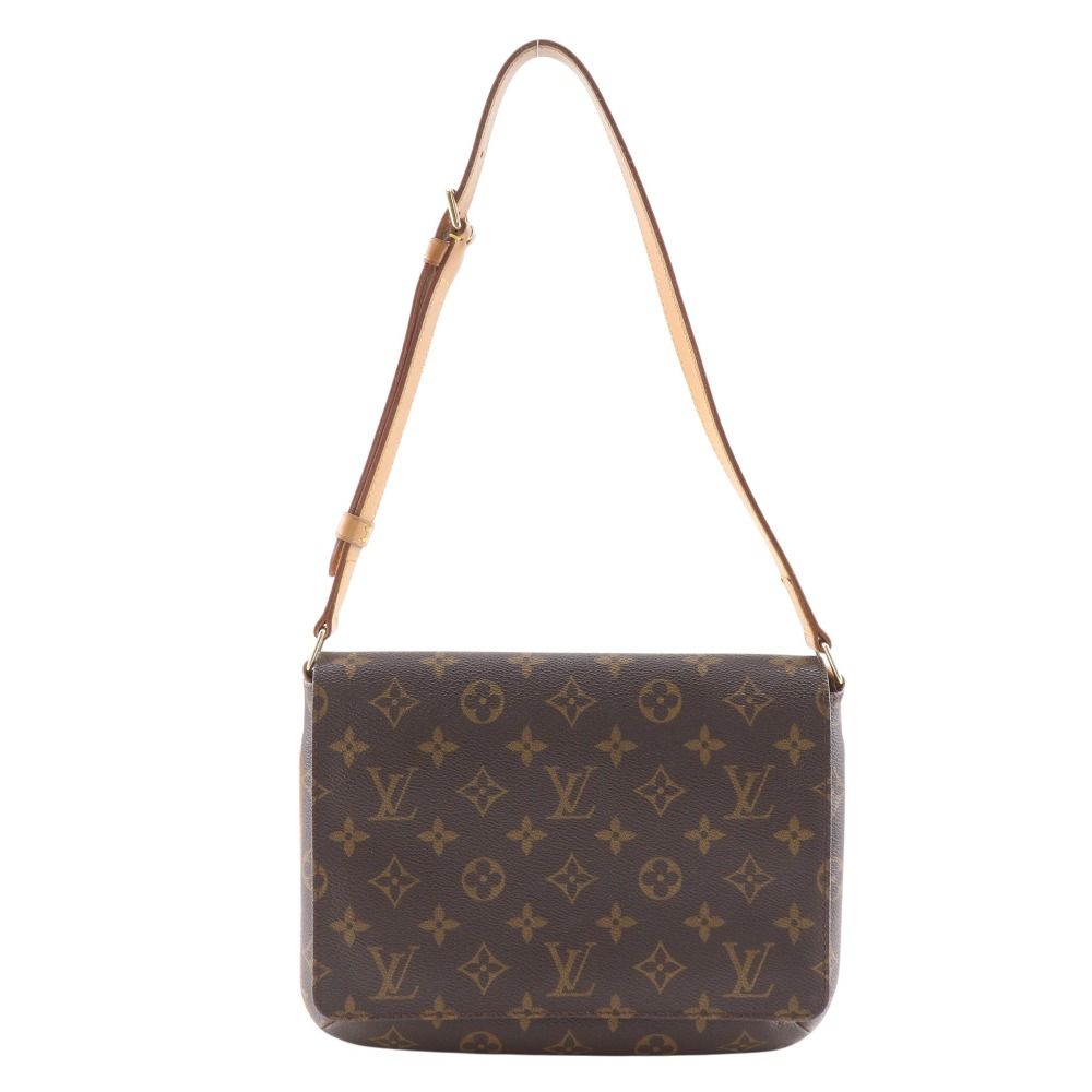 Louis Vuitton Musette Tango Monogram Canvas Brown Shoulder Bag