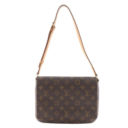 Louis Vuitton Musette Tango Monogram Canvas Brown Shoulder Bag