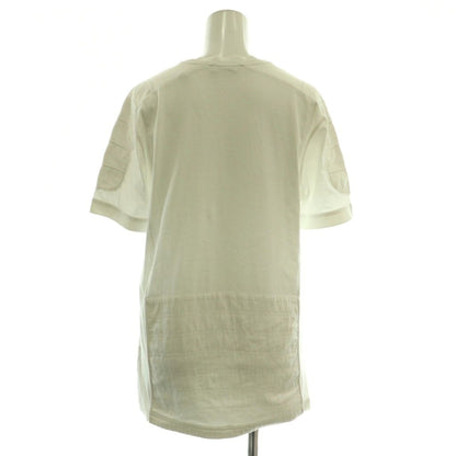Moncler Logo Patch S ST Shirt Top Cotton M White CX AD — view 3