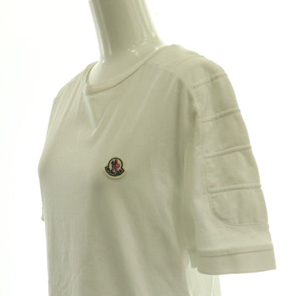 Moncler Logo Patch S ST Shirt Top Cotton M White CX AD — view 5