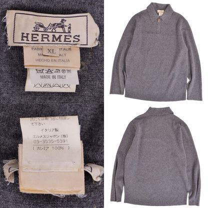 Hermes Vintage Knit Half Zip Sweater Lo — view 5