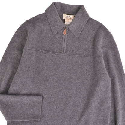 Hermes Vintage Knit Half Zip Sweater Lo — view 2