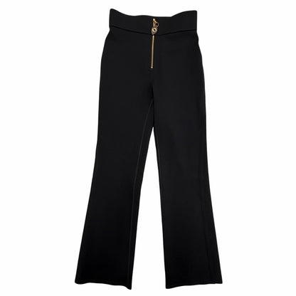 Louis Vuitton Monogram Zip High Waist Stretch Pants Black 40