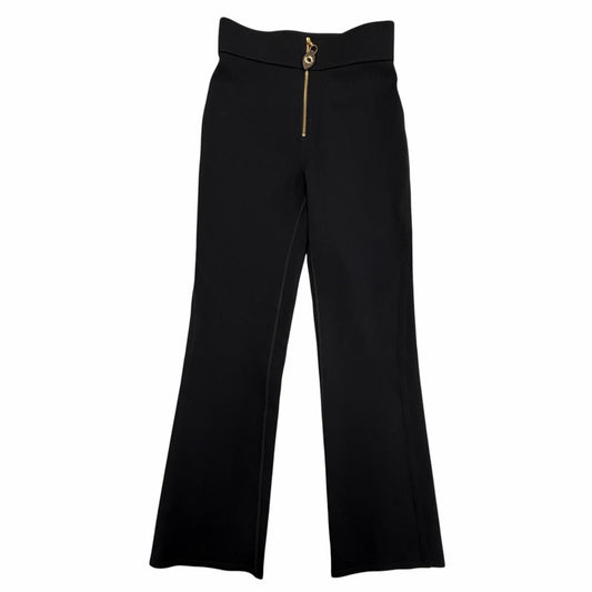 Louis Vuitton Monogram Zip High Waist Stretch Pants Black 40