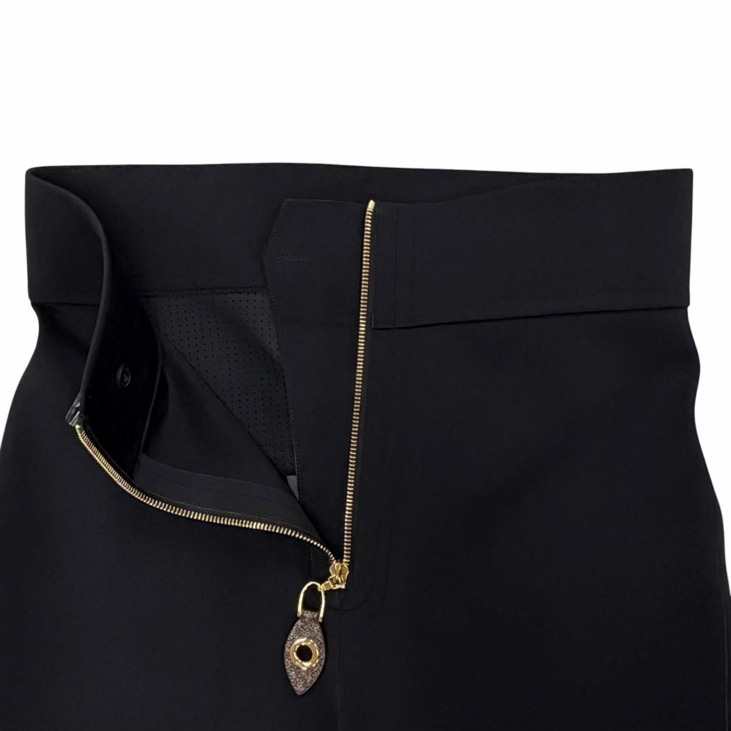 Louis Vuitton Monogram Zip High Waist Stretch Pants Black 40 — view 3